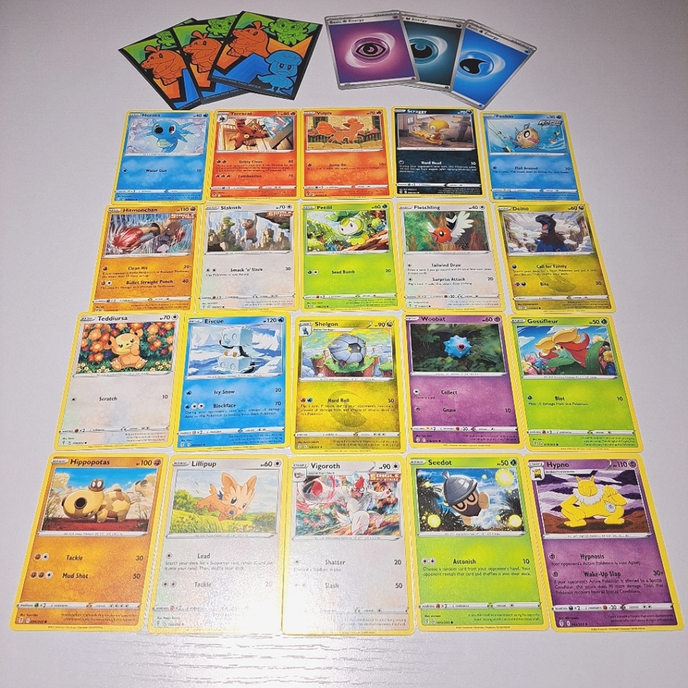 Pokemon non holo card lot of 20